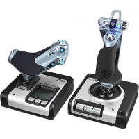 Джойстик, рычаг управления двигателем Logitech G Saitek X52 Flight Control System (945-000006)