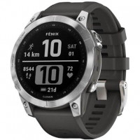 Смарт-часы Garmin Fenix 7 Silver with Graphite Band (010-02540-01)