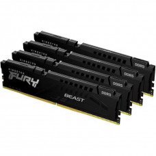 Память для настольных компьютеров Kingston FURY 64GB (4x16GB) DDR5 5200MHz Beast Black (KF552C40BBK4-64)