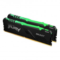 Память для настольных компьютеров Kingston FURY 64GB (2x32GB) DDR4 3000MHz Beast RGB (KF430C16BBAK2/64)
