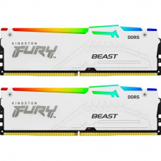 Память для настольных компьютеров Kingston FURY 32 GB (2x16GB) DDR5 6000 MHz Beast RGB EXPO White