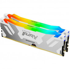 Память для настольных компьютеров Kingston FURY 64 GB (2x32GB) DDR5 6400 MHz Renegade Silver/White RGB (KF564C32RWAK2-64)