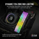 Пам'ять для настільних комп'ютерів Corsair 32 GB (2x16GB) DDR5 5200 MHz Vengeance RGB (CMH32GX5M2B5200C40)