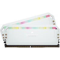 Память для настольных компьютеров Corsair 32GB (2x16GB) DDR5 6200MHz Dominator Platinum RGB White (CMT32GX5M2X6200C36W)
